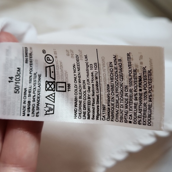 White banana republic dress size 14 - Picture 4 of 8